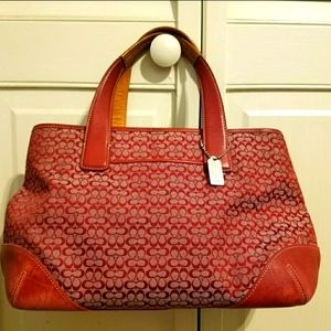 Red Coach Handbag